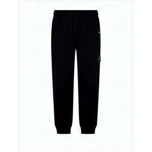 Stone Island Relaxed-Fit Black Jogger Pants With Design - NWT